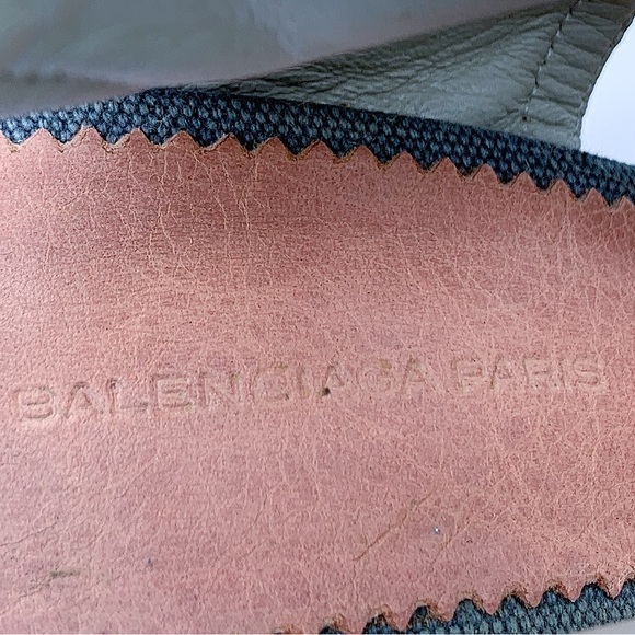 Balenciaga Denim and Leather Trim Gladiator Wedge Espadrille Sandal - Picture 9 of 14